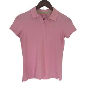 Lilly Pulitzer Pink Polo Shirt Pima Cotton Size XS Preppy Summer Beach